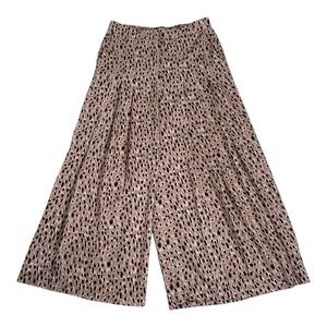 Anthropologie ISOBEL PLEATED WIDE-LEG Printed PANTS‎ Size Medium